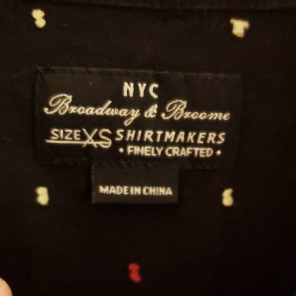 Broadway & Broome  Embroidered Dots Button Down - Picture 4 of 6